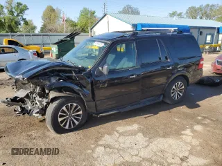 2017 Ford Expedition XLT z VIN 1FMJU1JT1HEA08335, wystawiony jako Copart lot #53909225 z przebiegiem 184 318 mil mil oraz Szkody całkowita. Historia ofert i sprzedaży dostępna na DreamBid. Obrazek 1.