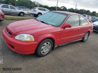 1996 Honda Civic EX with VIN 1HGEJ8147TL039174, listed as a Copart auction lot 74813904 with 1,146,007 mi miles and Salvage Title. Bid and sale history available at carsss.com. Image 1.
