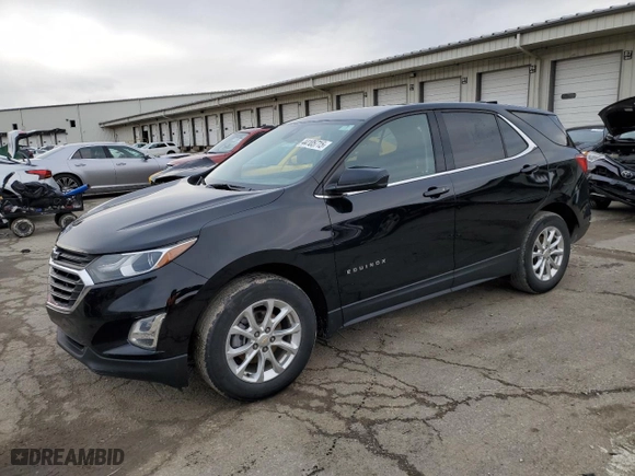 2020 Chevrolet Equinox LT with VIN 2GNAXKEVXL6192224, listed as a Copart auction lot 44105715 with 101,927 mi miles and Salvage Title. Bid and sale history available at carsss.com. Image 1.