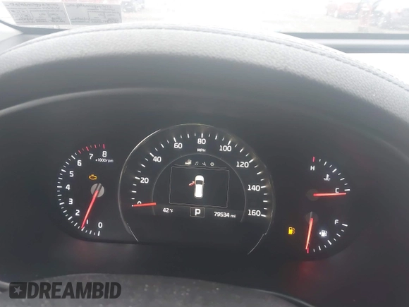2016 Kia Sorento EX with VIN 5XYPHDA57GG007122, listed as a IAAI auction lot 41866081 with 79,534 mi miles. Bid and sale history available at carsss.com. Image 7.