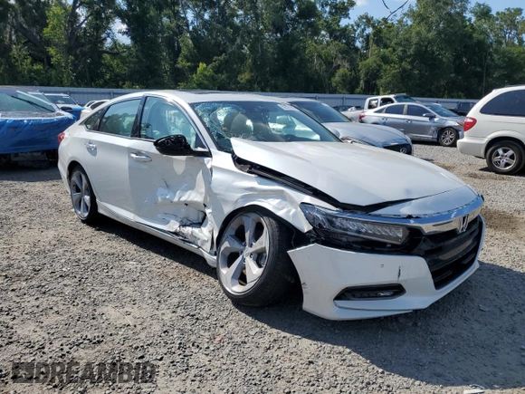 2018 Honda Accord Touring with VIN 1HGCV1F94JA059656, listed as a Copart auction lot 62375765 with 20,432 mi miles and Salvage title. Bid and sale history available at DreamBid. Image 4.