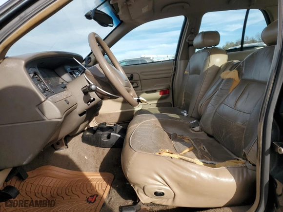 1999 Ford Crown Victoria LX with VIN 2FAFP74W7XX214966, listed as a Copart auction lot 80337724 with 134,624 mi miles and Salvage Title. Bid and sale history available at carsss.com. Image 7.