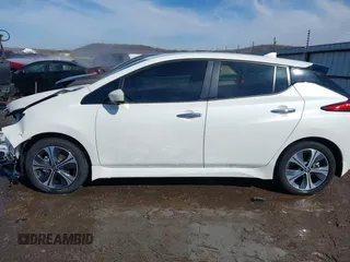2022 Nissan LEAF SV Plus with VIN 1N4BZ1CV9NC557996, listed as a IAAI auction lot 41580168 with 32,833 mi miles and . Bid and sale history available at DreamBid. Image 15.