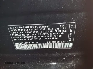 2013 Volkswagen Golf с VIN WVWDA7AJ6DW022778, выставлен на аукционе IAAI как лот 41608506 с пробегом 95 468 миль миль и . История ставок и продаж доступна на DreamBid. Изображение 9.