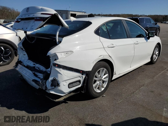 2025 Toyota Camry LE with VIN 4T1DAACKXSU526046, listed as a Copart auction lot 54517705 with 20,721 mi miles and Clean Title. Bid and sale history available at DreamBid. Image 3.
