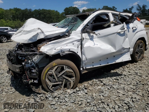 2024 Hyundai Kona N Line with VIN KM8HACA32RU063614, listed as a Copart auction lot 61770084 with Not Provided miles and Salvage Title. Bid and sale history available at carsss.com. Image 1.