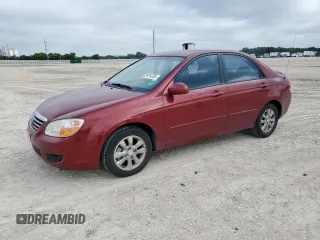 2007 Kia Spectra EX z VIN KNAFE121875408568, wystawiony jako Copart lot #56514255 z przebiegiem 135 332 mil mil oraz Szkody całkowita. Historia ofert i sprzedaży dostępna na DreamBid. Obrazek 1.