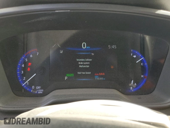 2020 Toyota Corolla Hybrid LE with VIN JTDEBRBE7LJ029233, listed as a Copart auction lot 43476165 with 118,385 mi miles and Salvage Title. Bid and sale history available at carsss.com. Image 9.