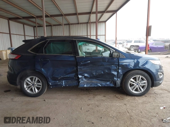 2017 Ford Edge SEL with VIN 2FMPK3J83HBB88338, listed as a IAAI auction lot 41623535 with 39,160 mi miles. Bid and sale history available at carsss.com. Image 13.