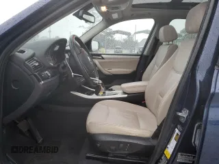 2014 BMW X3 xDrive28i with VIN 5UXWX9C50E0D34295, listed as a Copart auction lot 48472895 with 63,802 mi miles and Salvage Title. Bid and sale history available at DreamBid. Image 7.