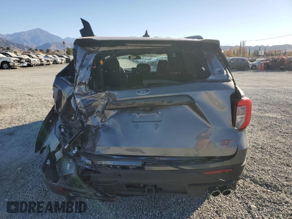 2021 Ford Explorer ST with VIN 1FM5K8GC4MGB71180, listed as a Copart auction lot 83975774 with 35,396 mi miles and Salvage Title. Bid and sale history available at carsss.com. Image 6.