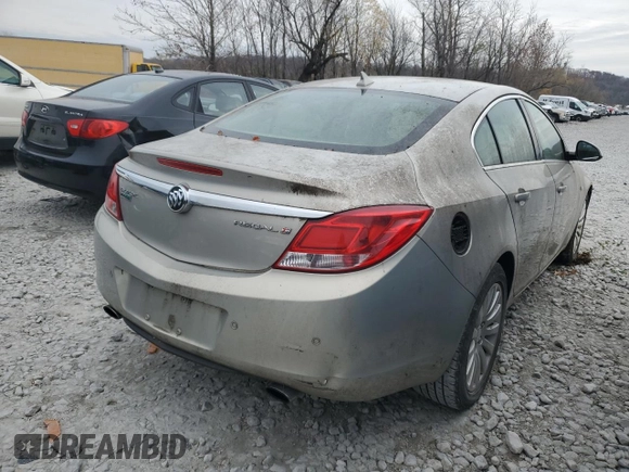 2011 Buick Regal CXL Turbo TO1 with VIN W04GV5EV6B1111998, listed as a Copart auction lot 82573454 with 172,952 mi miles and Clean Title. Bid and sale history available at carsss.com. Image 3.