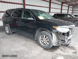 2018 Chevrolet Traverse LT Cloth with VIN 1GNEVGKW5JJ265209, listed as a IAAI auction lot 41700637 with 122,372 mi miles. Bid and sale history available at carsss.com. Image 1.