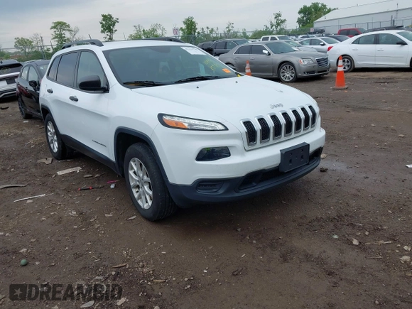 2016 Jeep Cherokee Sport z VIN 1C4PJMAS5GW268097, wystawiony jako IAAI lot #42211745 z przebiegiem 101 496 mil mil oraz . Historia ofert i sprzedaży dostępna na DreamBid. Obrazek 1.