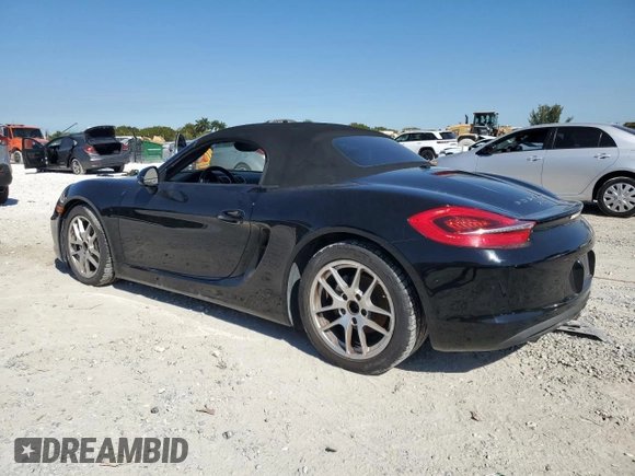 2014 Porsche Boxster z VIN WP0CA2A8XES121365, wystawiony jako Copart lot #49906585 z przebiegiem Nie podano mil oraz Szkoda całkowita • Salvage title. Historia ofert i sprzedaży dostępna na DreamBid. Obrazek 2.