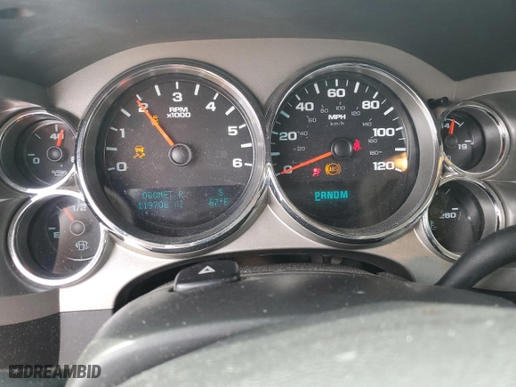 2013 Chevrolet Silverado 1500 LT with VIN 1GCRCSE05DZ260205, listed as a Copart auction lot 47395155 with 119,706 mi miles and Salvage Title. Bid and sale history available at carsss.com. Image 9.
