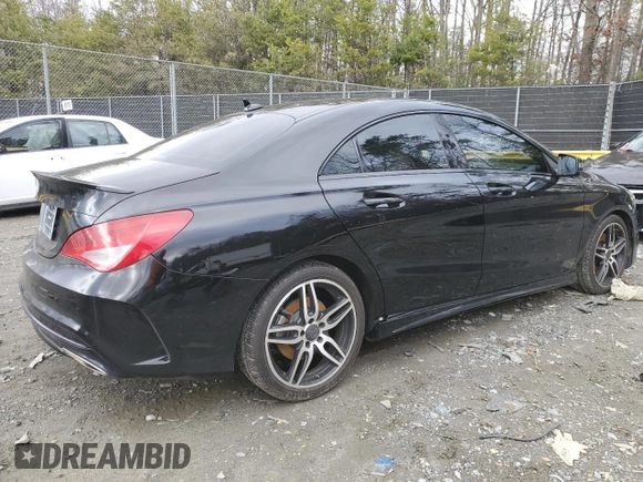 2018 Mercedes-Benz CLA with VIN WDDSJ4EB2JN613027, listed as a Copart auction lot 48057185 with 114,726 mi miles and Salvage Title. Bid and sale history available at carsss.com. Image 3.