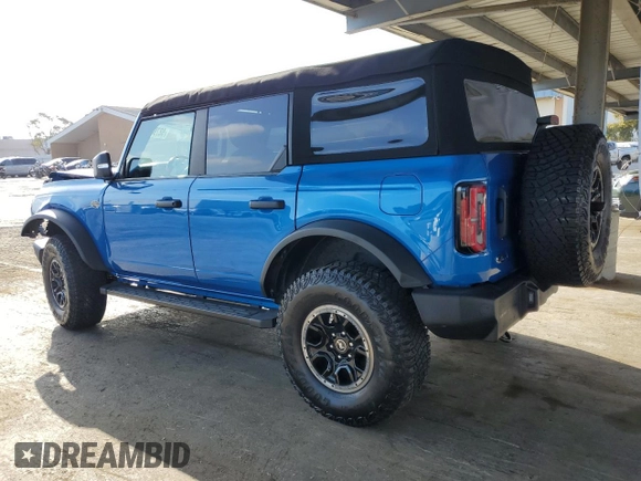 2022 Ford Bronco with VIN 1FMEE5DP1NLA82589, listed as a Copart auction lot 58793645 with 34,471 mi miles and Salvage title. Bid and sale history available at DreamBid. Image 2.