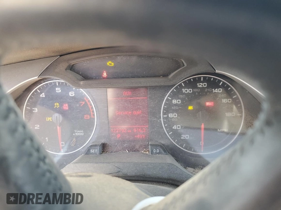 2012 Audi A4 Premium с VIN WAUBFAFL0CA116261, выставлен на аукционе Copart как лот 49870365 с пробегом 123 792 миль миль и Списание • Salvage title. История ставок и продаж доступна на DreamBid. Изображение 9.