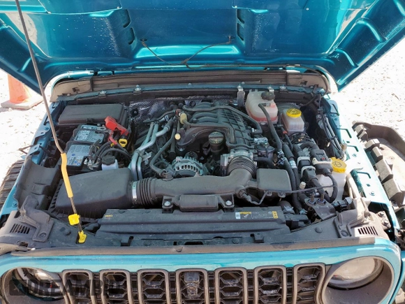 2024 Jeep Wrangler Rubicon X with VIN 1C4RJXFG1RW180410, listed as a Copart auction lot 58039785 with 3,381 mi miles and Salvage title. Bid and sale history available at DreamBid. Image 12.