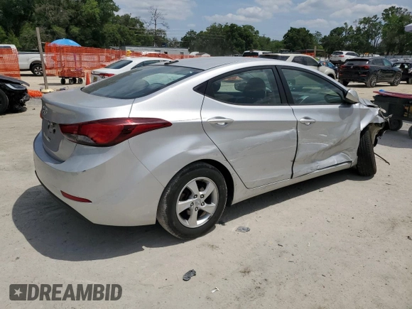 2015 Hyundai Elantra SE with VIN 5NPDH4AE6FH651267, listed as a Copart auction lot 54193205 with 111,874 mi miles and Salvage Title. Bid and sale history available at DreamBid. Image 3.