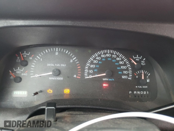 2000 Dodge Ram 2500 with VIN 1B7KC2362YJ173651, listed as a Copart auction lot 85099224 with 149,933 mi miles and Salvage Title. Bid and sale history available at carsss.com. Image 9.