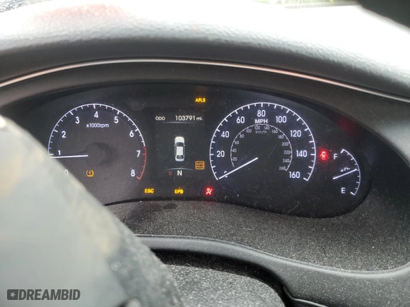 2013 Hyundai Genesis 5.0L R-Spec with VIN KMHGC4DH9DU220373, listed as a Copart auction lot 46939685 with 103,791 mi miles and Salvage Title. Bid and sale history available at carsss.com. Image 9.