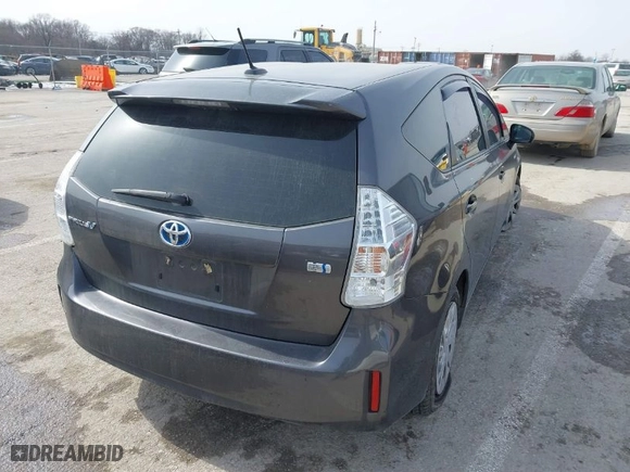 2014 Toyota Prius v Two with VIN JTDZN3EU5EJ002303, listed as a IAAI auction lot 41600043 with 180,705 mi miles. Bid and sale history available at carsss.com. Image 4.