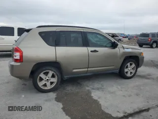 2007 Jeep Compass Sport with VIN 1J8FT47W17D205650, listed as a Copart auction lot 51174585 with 215,473 mi miles and Salvage Title. Bid and sale history available at carsss.com. Image 3.