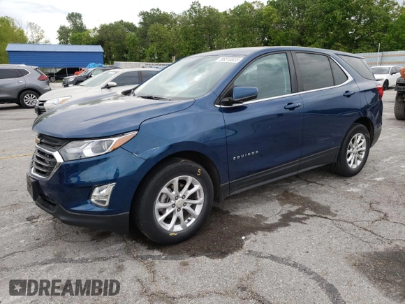 2021 Chevrolet Equinox LT with VIN 3GNAXKEV9ML343373, listed as a Copart auction lot 56510835 with 66,611 mi miles and Salvage title. Bid and sale history available at DreamBid. Image 1.