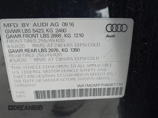 2017 Audi Q5 Premium Plus z VIN WA1M2AFP7HA061710, wystawiony jako IAAI lot #42311498 z przebiegiem 105 922 mil mil oraz . Historia ofert i sprzedaży dostępna na DreamBid. Obrazek 9.