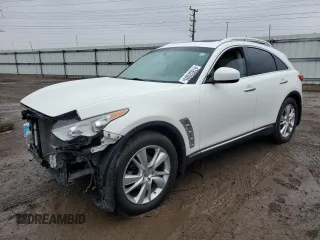 2013 Infiniti FX with VIN JN8CS1MW9DM174793, listed as a Copart auction lot 47852005 with 128,517 mi miles and Salvage Title. Bid and sale history available at carsss.com. Image 1.