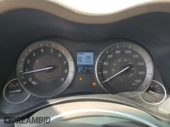 2012 Infiniti M37 with VIN JN1BY1AP0CM335620, listed as a Copart auction lot 66986024 with 101,563 mi miles and Clean Title. Bid and sale history available at carsss.com. Image 9.