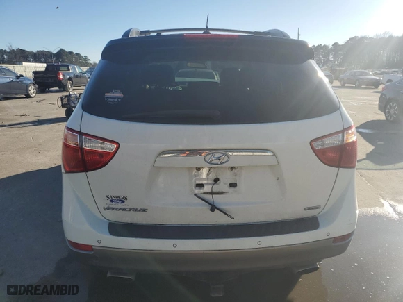 2012 Hyundai Veracruz Limited with VIN KM8NU4CC7CU191299, listed as a Copart auction lot 46404755 with 262,072 mi miles and Salvage Title. Bid and sale history available at carsss.com. Image 6.