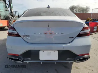 2022 Genesis G70 3.3T with VIN KMTG54TE5NU084574, listed as a Copart auction lot 87732465 with Not Provided miles and Salvage Title. Bid and sale history available at DreamBid. Image 6.