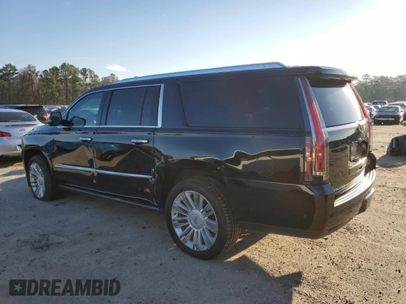 2019 Cadillac Escalade ESV Platinum with VIN 1GYS4KKJ4KR296244, listed as a Copart auction lot 45375865 with 55,746 mi miles and Salvage title. Bid and sale history available at DreamBid. Image 2.