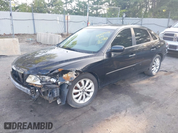 2006 Hyundai Azera SE with VIN KMHFC46F96A118471, listed as a IAAI auction lot 40162578 with 125,070 mi miles and . Bid and sale history available at DreamBid. Image 2.