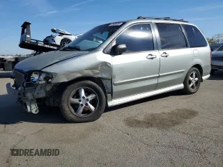 2003 Mazda MPV LX z VIN JM3LW28A730355358, wystawiony jako Copart lot #47406455 z przebiegiem 136 425 mil mil oraz Szkody całkowita. Historia ofert i sprzedaży dostępna na DreamBid. Obrazek 1.