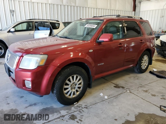 2008 Mercury Mariner Premier z VIN 4M2CU97138KJ00026, wystawiony jako Copart lot #79834224 z przebiegiem 185 163 mil mil oraz Nie do naprawy. Historia ofert i sprzedaży dostępna na DreamBid. Obrazek 1.