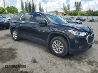 2020 Chevrolet Traverse LS with VIN 1GNERFKW4LJ188446, listed as a Copart auction lot 64598614 with 64,715 mi miles and Salvage Title. Bid and sale history available at carsss.com. Image 4.