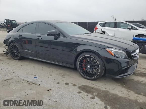2015 Mercedes-Benz CLS-Class CLS 63 AMG S-Model with VIN WDDLJ7GB5FA141732, listed as a Copart auction lot 41737075 with 104,905 mi miles and Salvage Title. Bid and sale history available at carsss.com. Image 4.