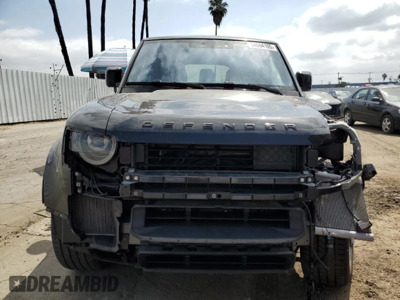 2022 Land Rover Defender with VIN SALE3ERU7N2096259, listed as a Copart auction lot 54594105 with 26,270 mi miles and Salvage title. Bid and sale history available at DreamBid. Image 5.