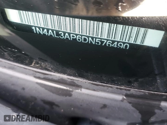 2013 Nissan Altima S with VIN 1N4AL3AP6DN576490, listed as a Copart auction lot 50551725 with 166,807 mi miles and Salvage Title. Bid and sale history available at DreamBid. Image 12.