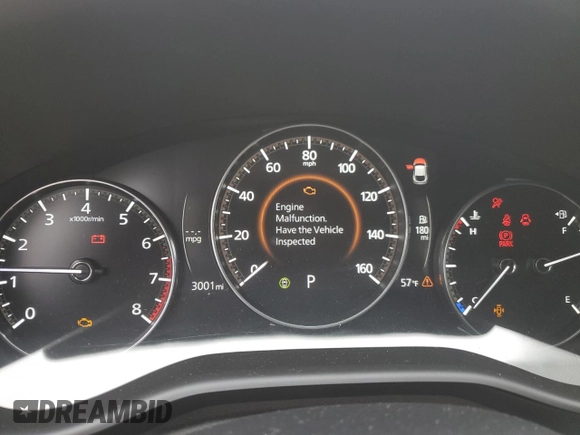 2024 Mazda CX-30 S Carbon Edition with VIN 3MVDMBCM6RM616634, listed as a Copart auction lot 50347385 with 3,001 mi miles and Salvage title. Bid and sale history available at DreamBid. Image 9.