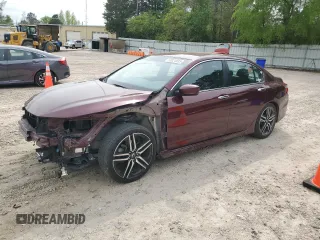 2016 Honda Accord Sport with VIN 1HGCR2F58GA158349, listed as a Copart auction lot 53024935 with 97,982 mi miles and Salvage Title. Bid and sale history available at DreamBid. Image 1.