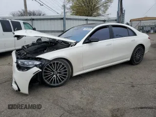 2023 Mercedes-Benz S 580 z VIN W1K6G7GB7PA201006, wystawiony jako Copart lot #52446665 z przebiegiem Nie podano mil oraz Szkoda całkowita • Salvage title. Historia ofert i sprzedaży dostępna na DreamBid. Obrazek 1.