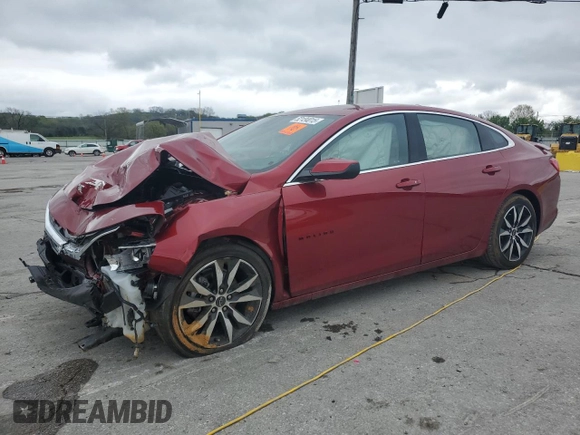 2023 Chevrolet Malibu RS with VIN 1G1ZG5ST6PF207578, listed as a Copart auction lot 52134015 with 23,998 mi miles and Clean Title. Bid and sale history available at DreamBid. Image 1.