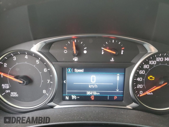 2023 GMC Terrain SLE with VIN 3GKALTEG5PL161660, listed as a Copart auction lot 88500345 with 36,419 mi miles and Salvage title. Bid and sale history available at DreamBid. Image 9.