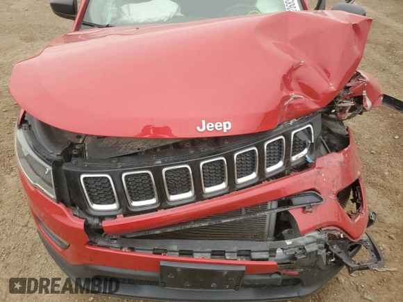 2019 Jeep Compass Sport with VIN 3C4NJCABXKT715569, listed as a Copart auction lot 53742685 with Not provided miles and Salvage title. Bid and sale history available at DreamBid. Image 11.