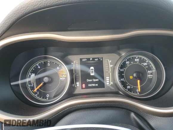 2016 Jeep Cherokee 75th Anniversary with VIN 1C4PJMCBXGW131671, listed as a Copart auction lot 82802204 with 102,795 mi miles and Salvage Title. Bid and sale history available at carsss.com. Image 9.